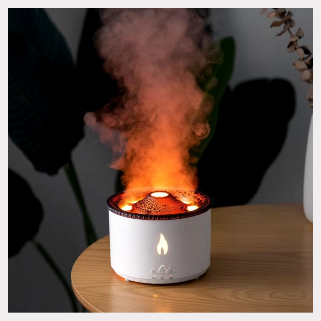 Creative Flame Aromatherapy Humidifier - Volcano Jellyfish Essential Oil Diffuser