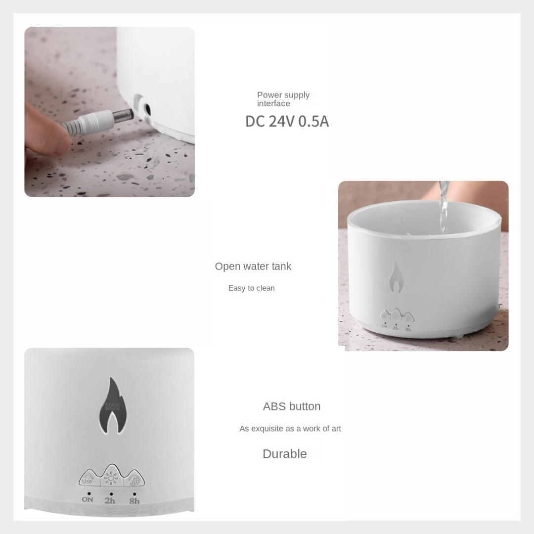 Creative Flame Aromatherapy Humidifier - Volcano Jellyfish Essential Oil Diffuser
