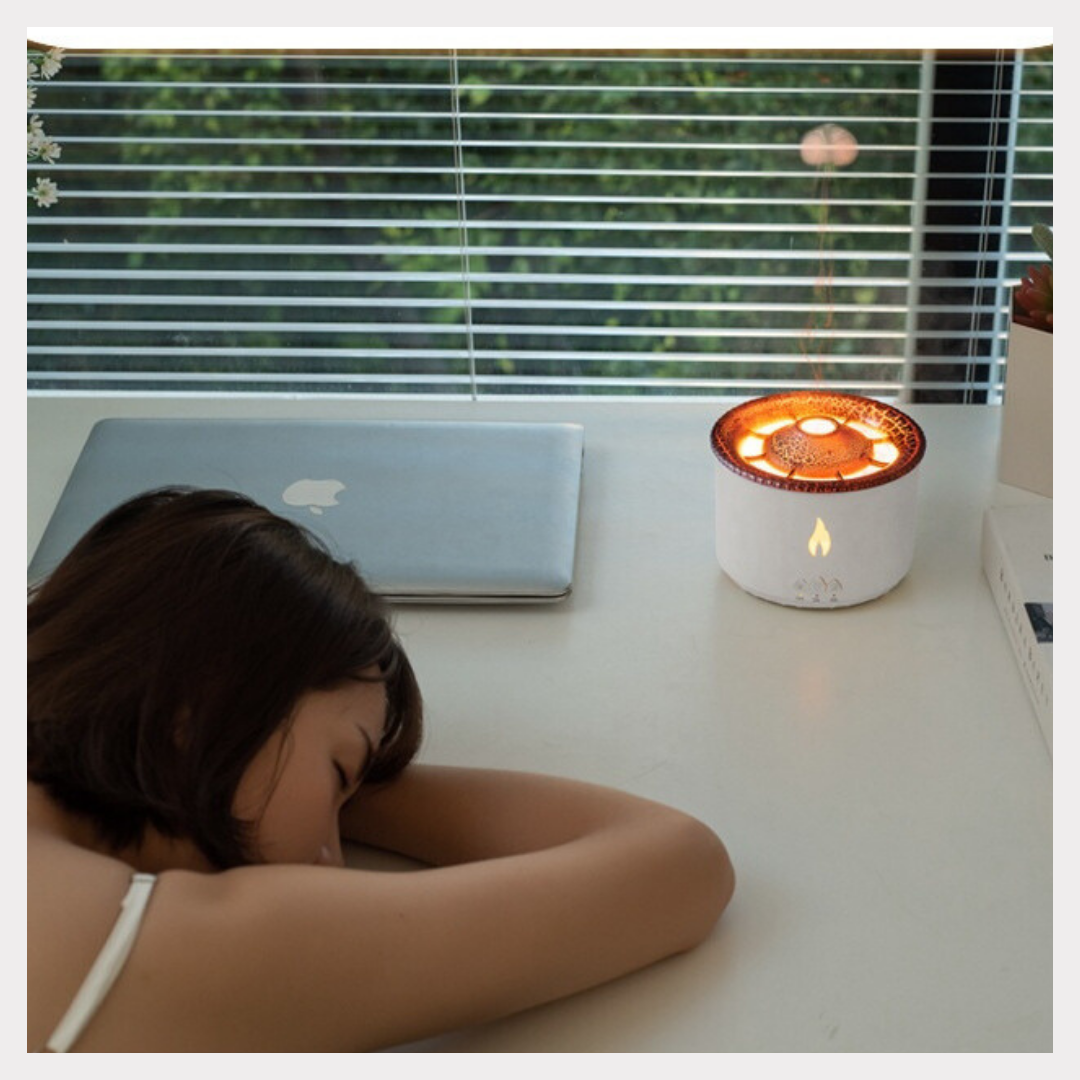Creative Flame Aromatherapy Humidifier - Volcano Jellyfish Essential Oil Diffuser