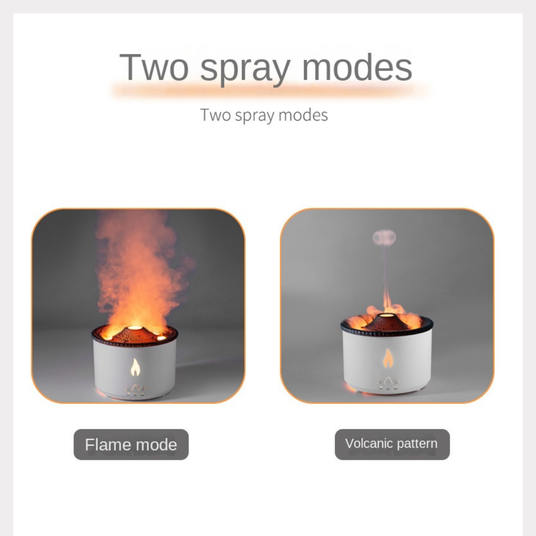 Creative Flame Aromatherapy Humidifier - Volcano Jellyfish Essential Oil Diffuser