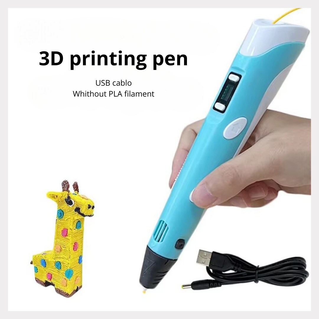 3D Printing Pen DIY Three-dimensional Painting Children Toys Fun Camouflage with Power Adapter PLA Filament New Style Gift