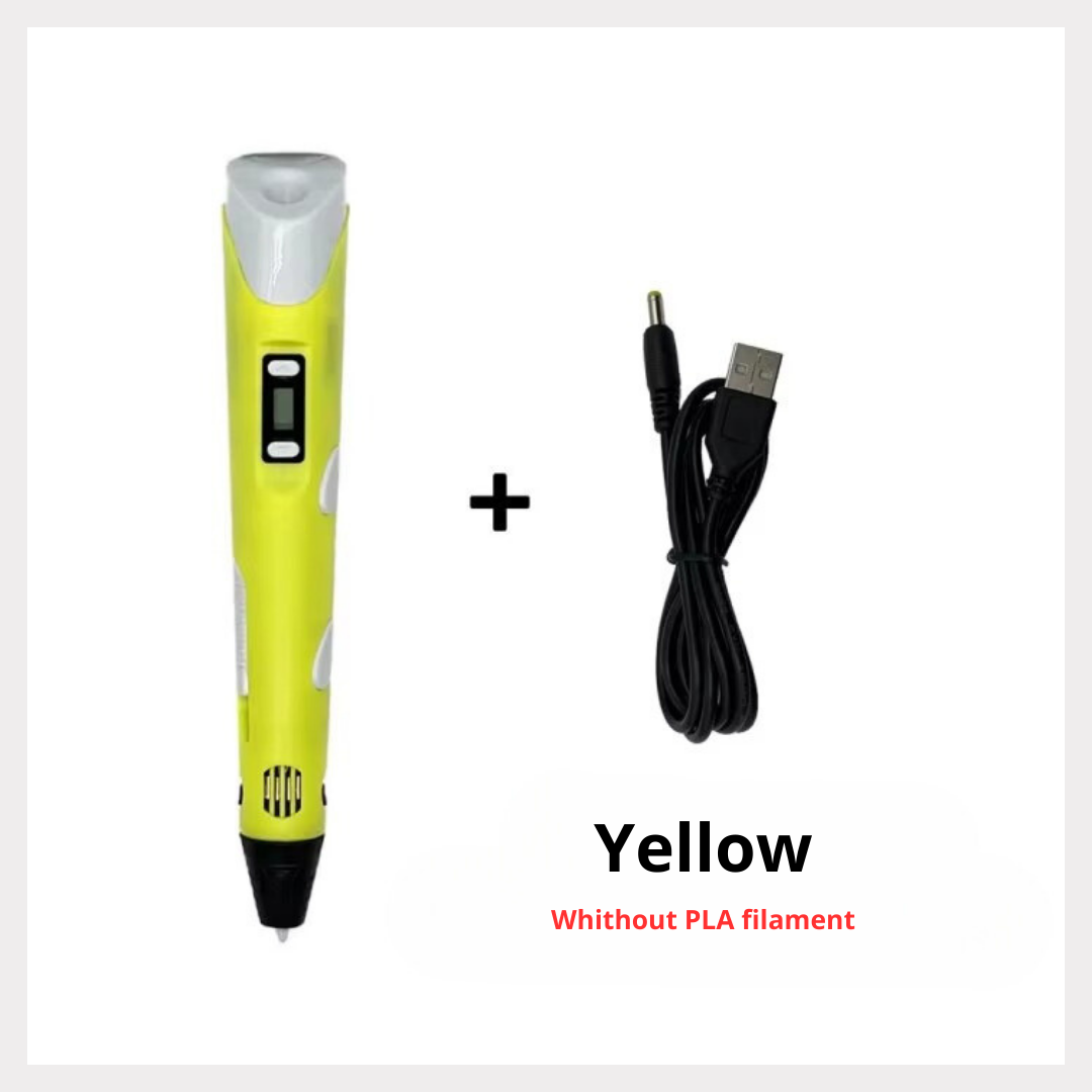 3D Printing Pen DIY Three-dimensional Painting Children Toys Fun Camouflage with Power Adapter PLA Filament New Style Gift