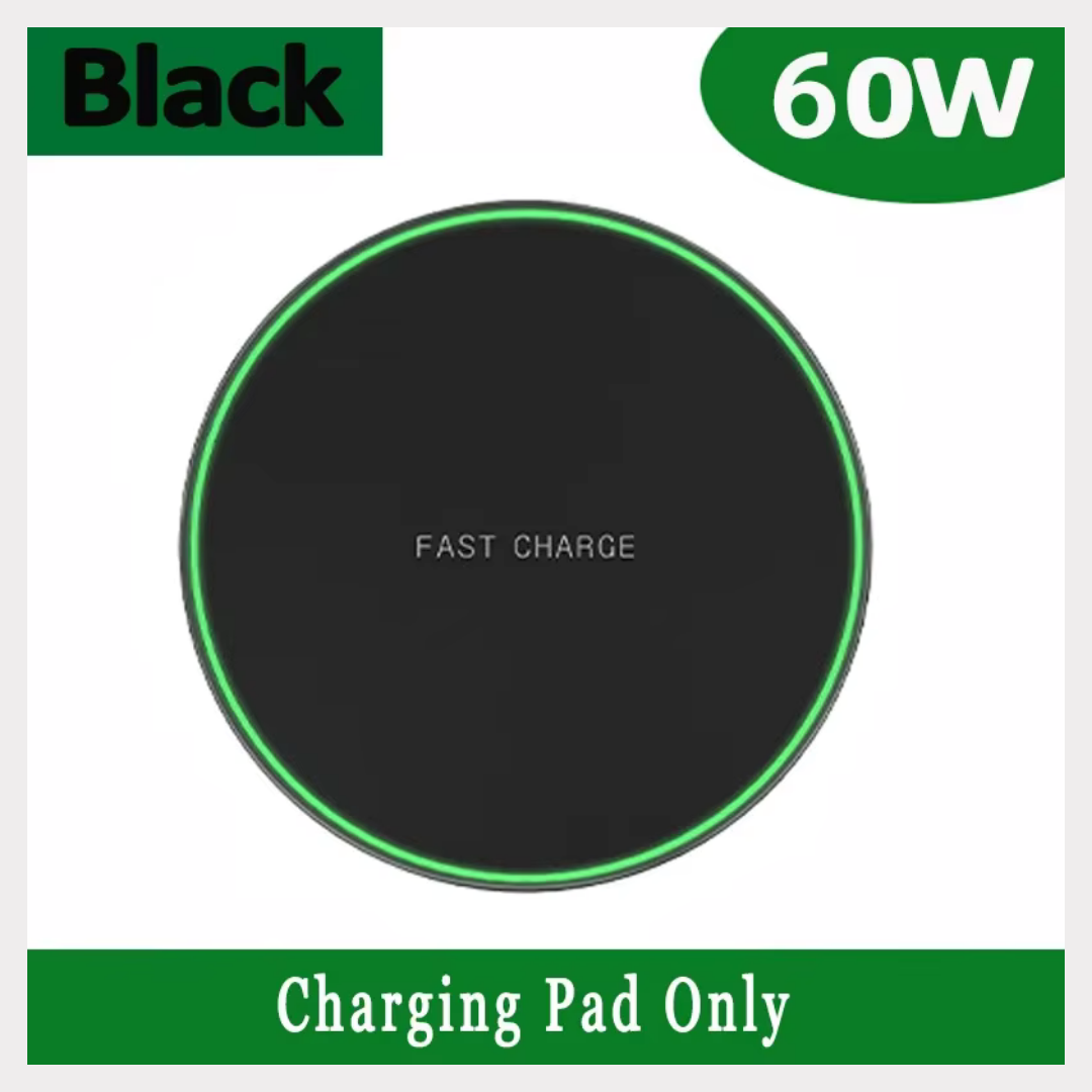 Fast Wireless Charger 15W – Slim Type-C Pad for iPhone & Samsung | Quick Charge QC 3.0