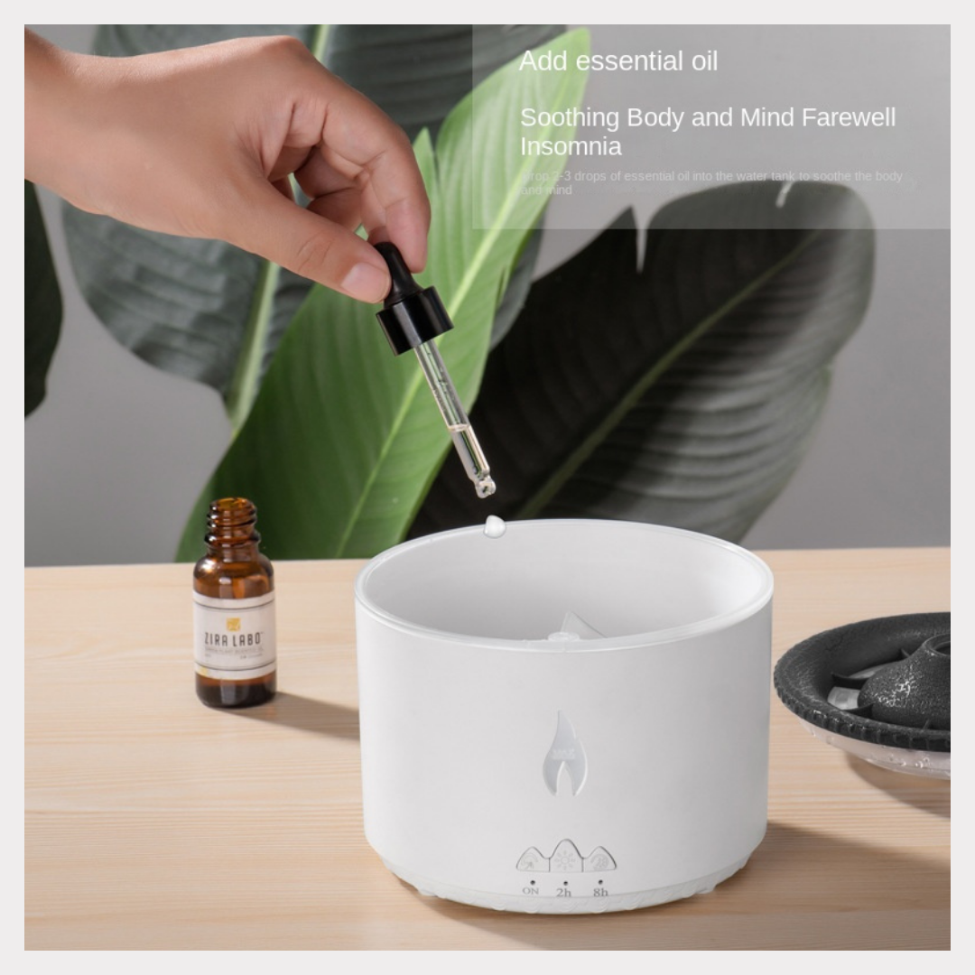 Creative Flame Aromatherapy Humidifier - Volcano Jellyfish Essential Oil Diffuser