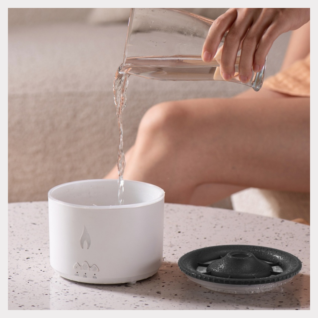Creative Flame Aromatherapy Humidifier - Volcano Jellyfish Essential Oil Diffuser