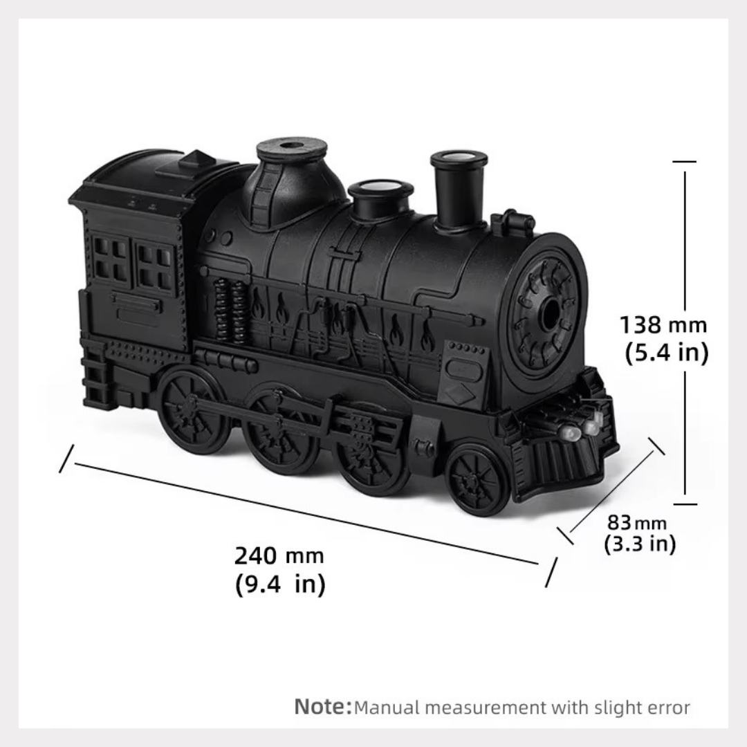 Mini Train Aromatherapy Diffuser - Ultrasonic Cool Mist Humidifier with LED