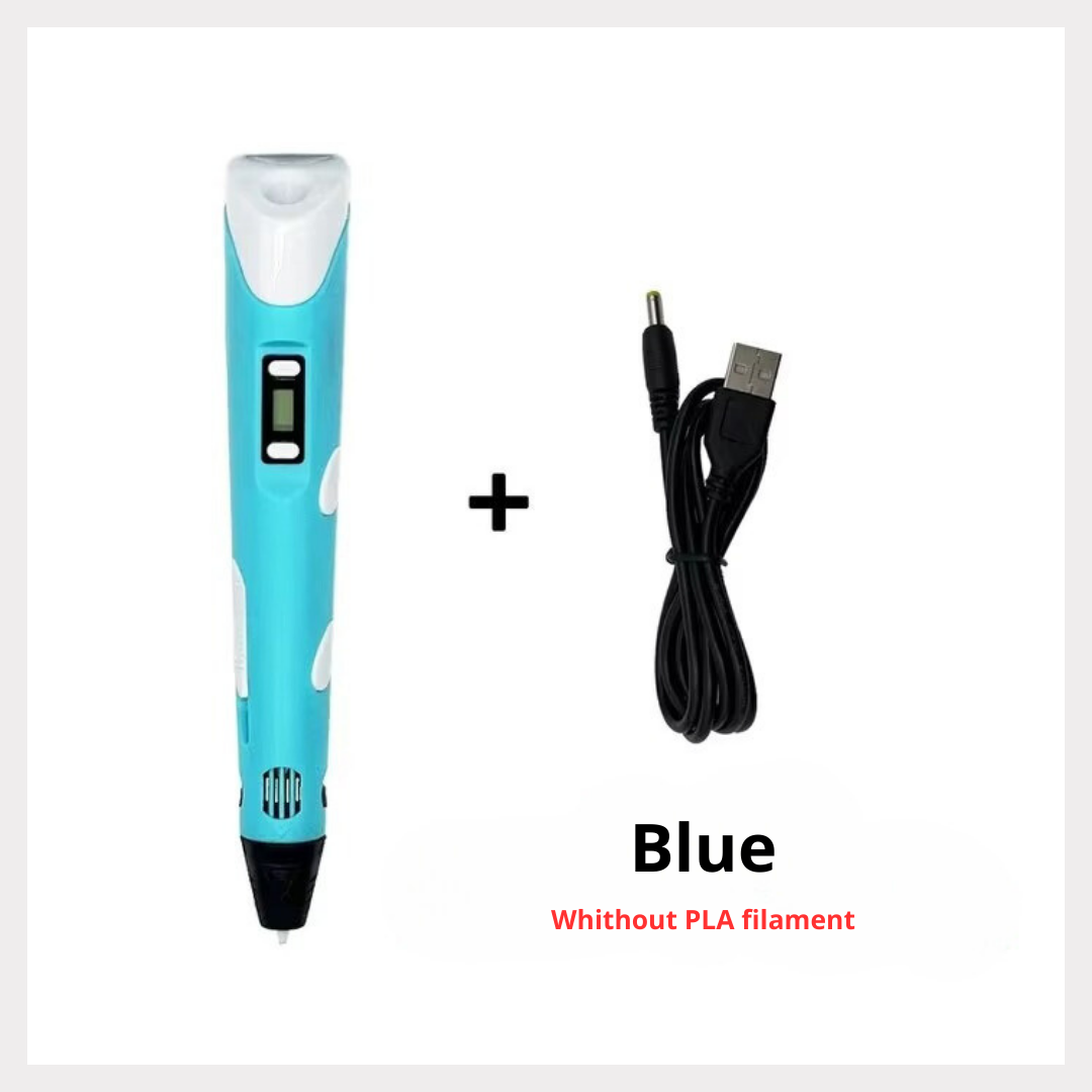 3D Printing Pen DIY Three-dimensional Painting Children Toys Fun Camouflage with Power Adapter PLA Filament New Style Gift