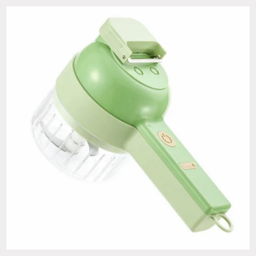 Electric Vegetable Cutter Set - Wireless Garlic Masher & Food Chopper, 4-in-1